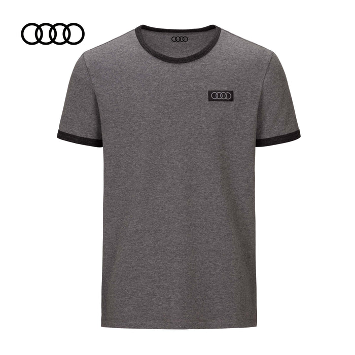 Audi T-Shirt Rings, Mens Grey