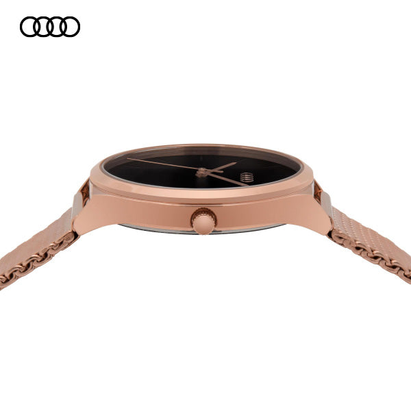 Audi Watch Womens, Rose Gold/Black (3102200400)