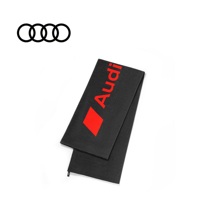Audi Sport beach towel, dark grey/red, 80x180cm (3132002500)