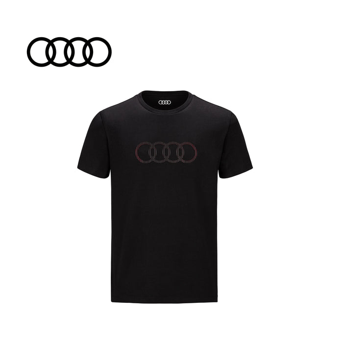Audi T-Shirt rings, mens, black (3132100202 - 206)
