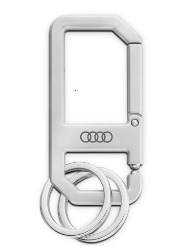 Audi keyring, carabiner, silver