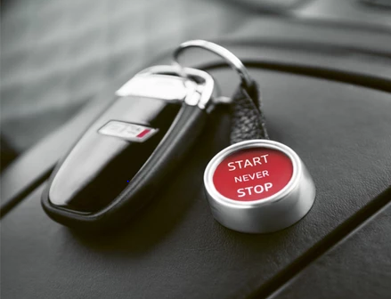 Audi Sport Start/Stop Button Key Ring, 3181800200