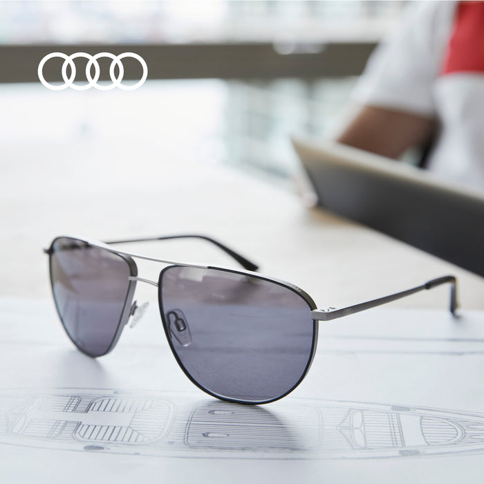 Audi Sunglasses, Mens, gunmetal grey