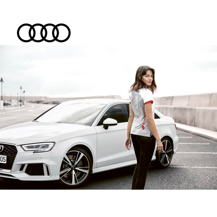 Audi Women's Polo Tee, Grey