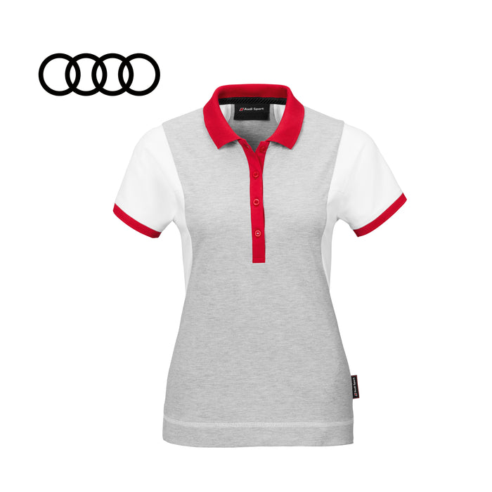 Audi Women's Polo Tee, Grey