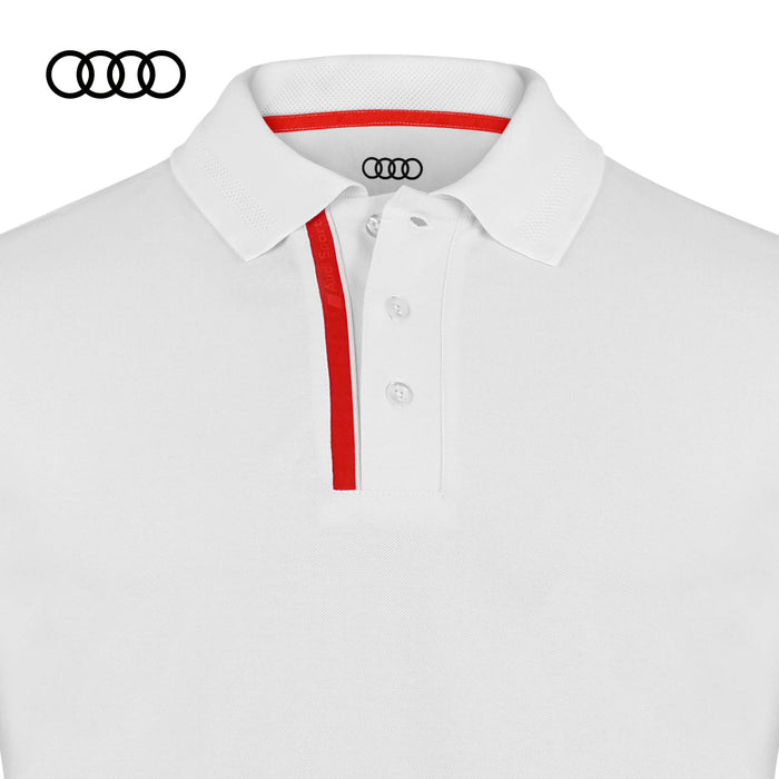Audi Sport Poloshirt, Mens, White