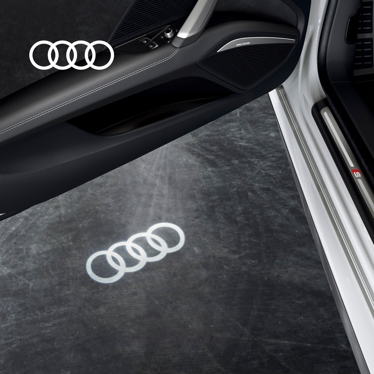Audi Entry LED light Audi Rings logo — Audi Flagship Store