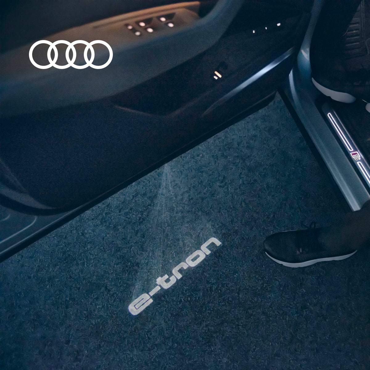  Audi 4G0052133G Entrée LED Origine Anneaux Inscription Logo Porte  Éclairage 4 g0052133g