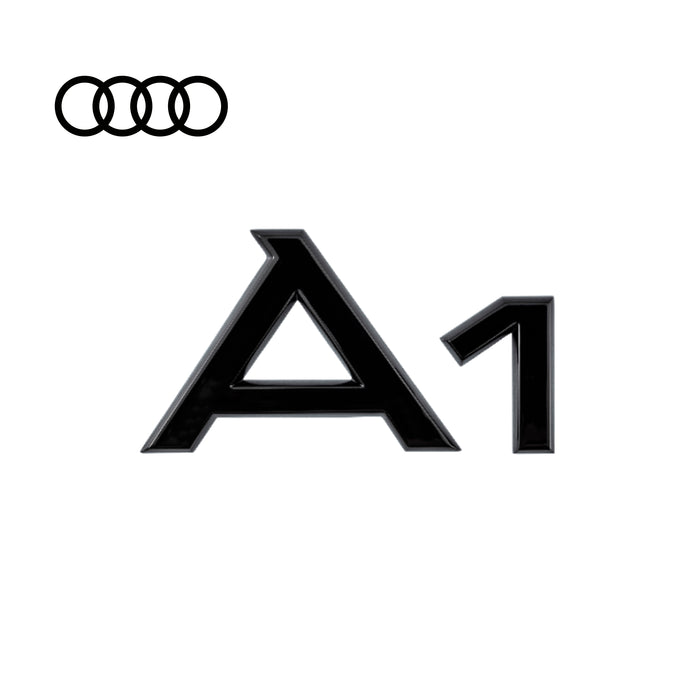 Audi A1 Black Ring Emblem Set w/ installation