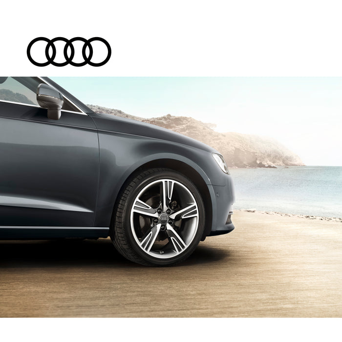 Audi A3 (8V) 18 inch rims, 5-spoke Velum design WITH TIRES (8V0071498 4EE)