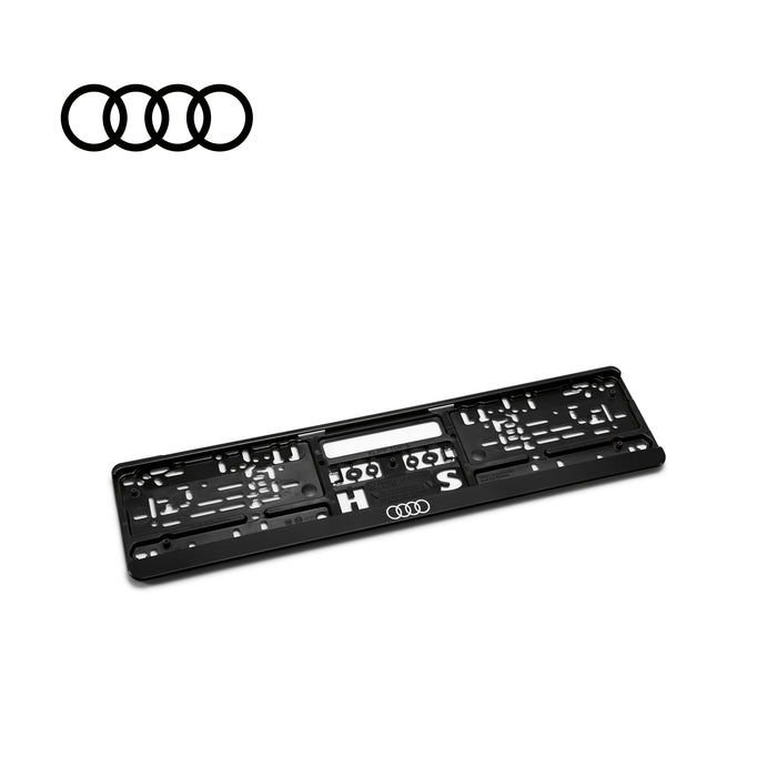 Audi Number Plate Holder, Black