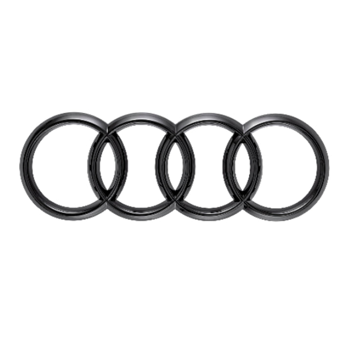 Audi A5 Black Ring Emblem Set w/ installation